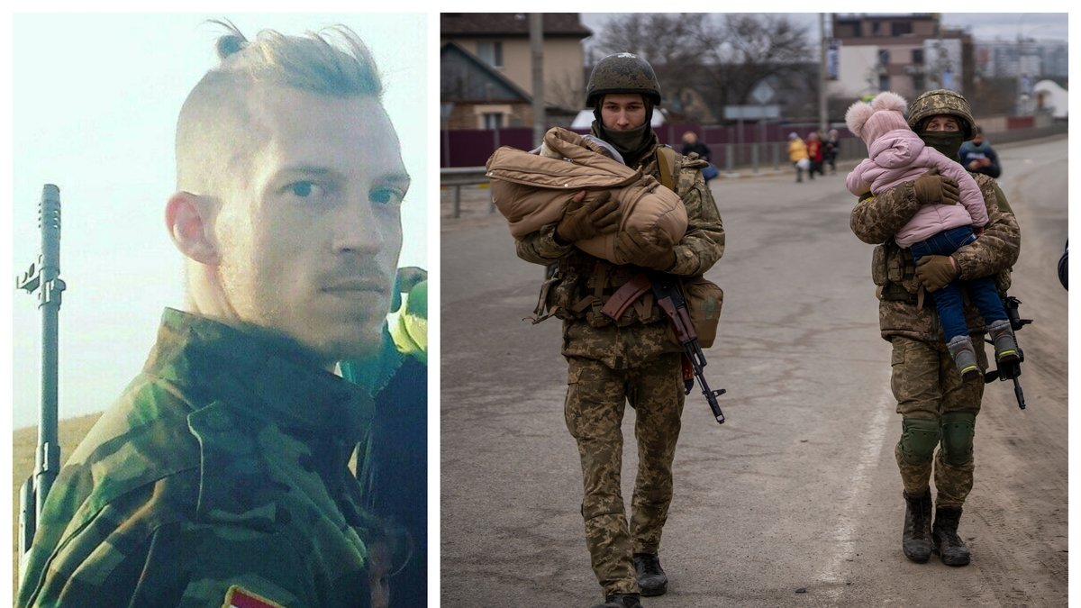 Jesper Söder, 31, strider mot ryska trupper i Ukraina.